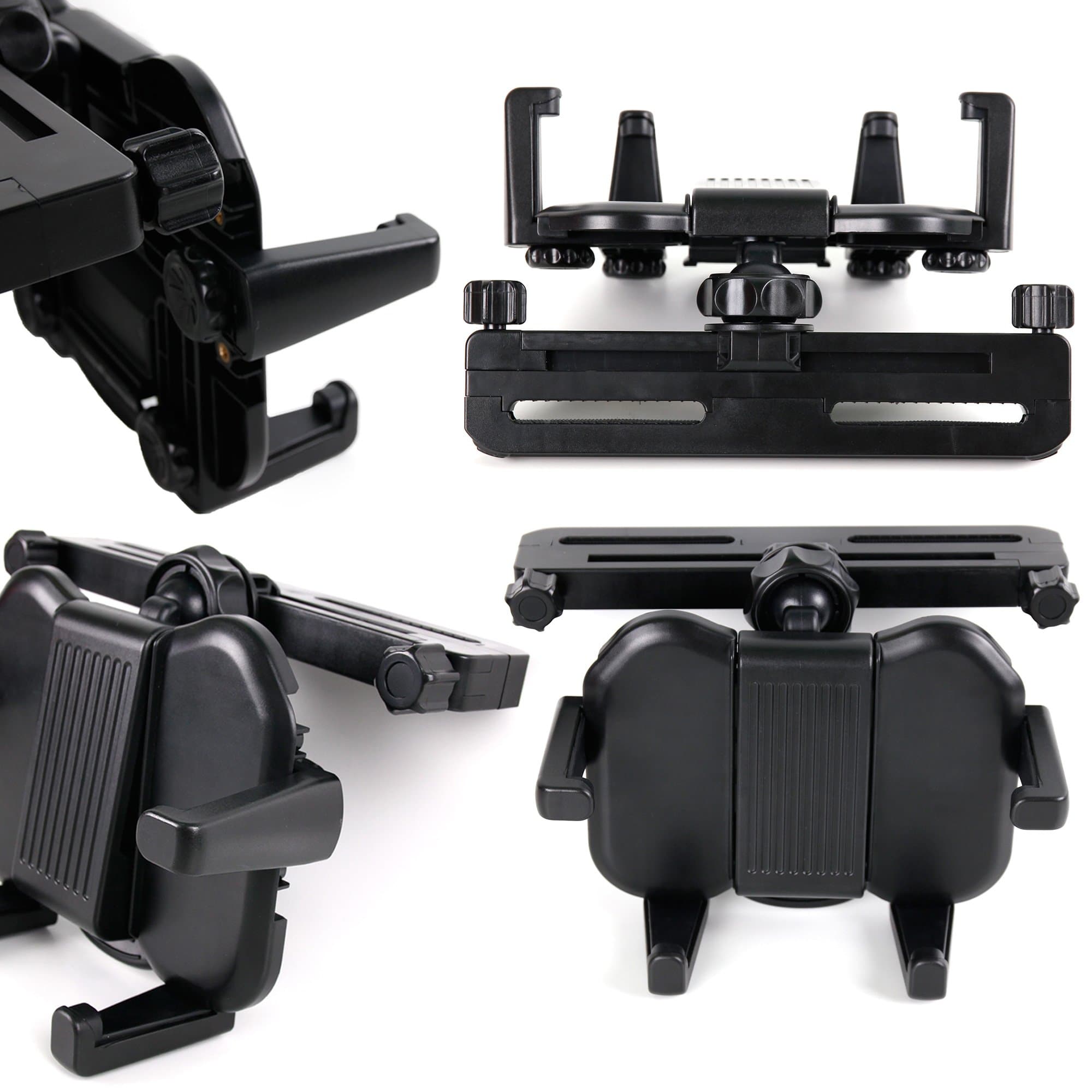 DURAGADGET in-Car Headrest Mount w/Adjustable Arms - Suitable for Use with Acer Iconia Tab A700 | Iconia W700 & Elonex ETouch Tablet
