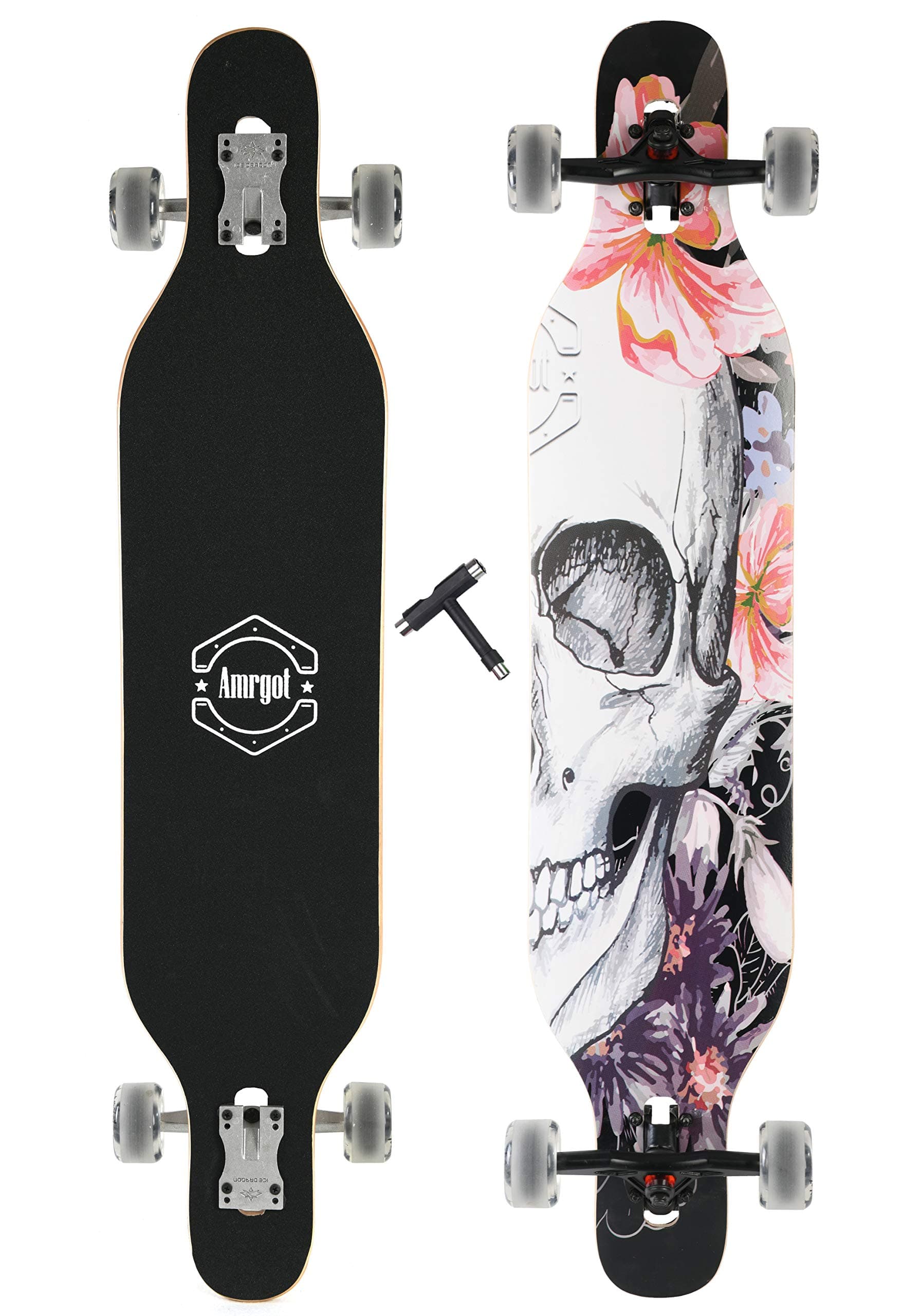 42 inches Complete Longborads Drop Through Deck Concave Cruise Professional Longboards