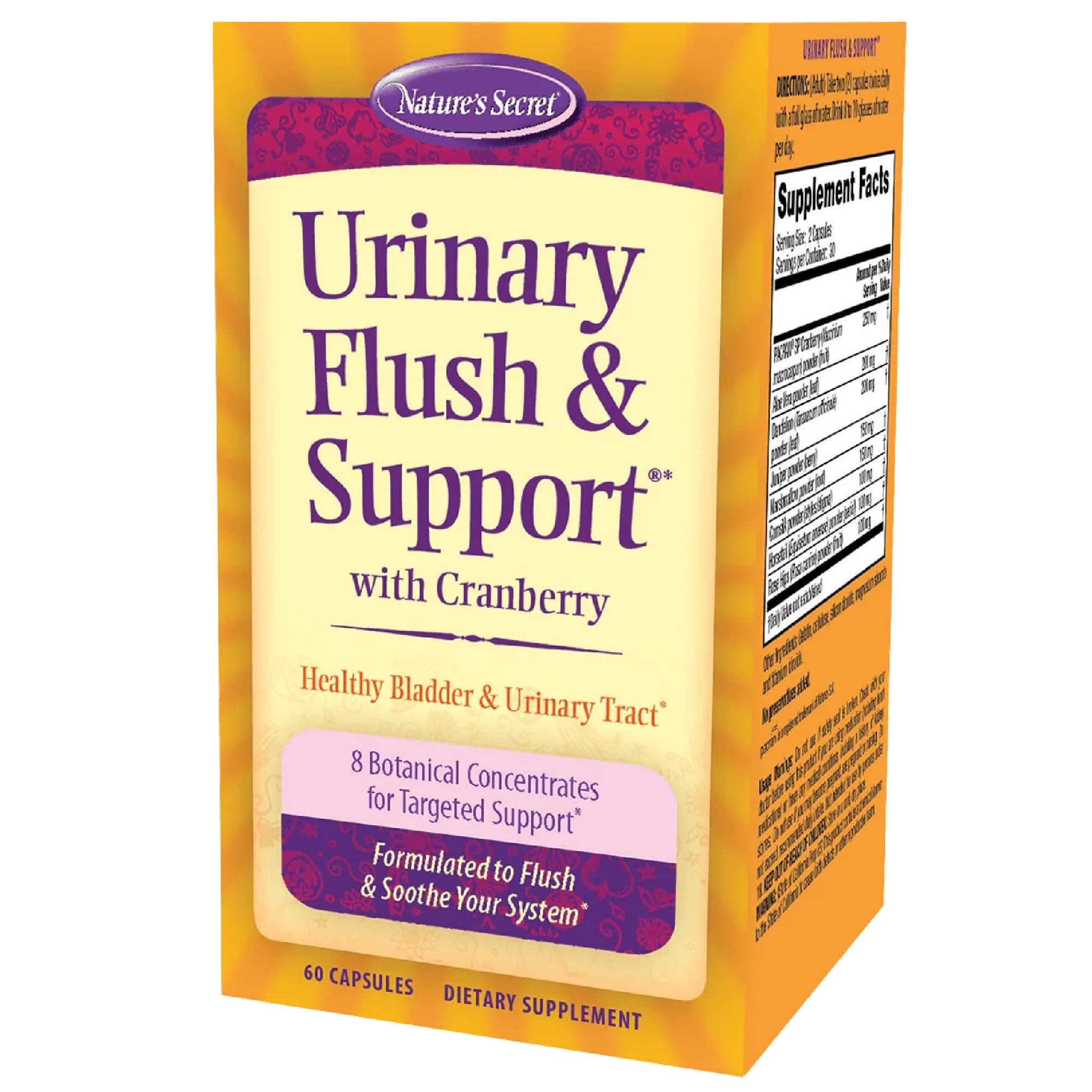 Urinary Cleans And Flush With Cranberry Extract - 60 Capsules
