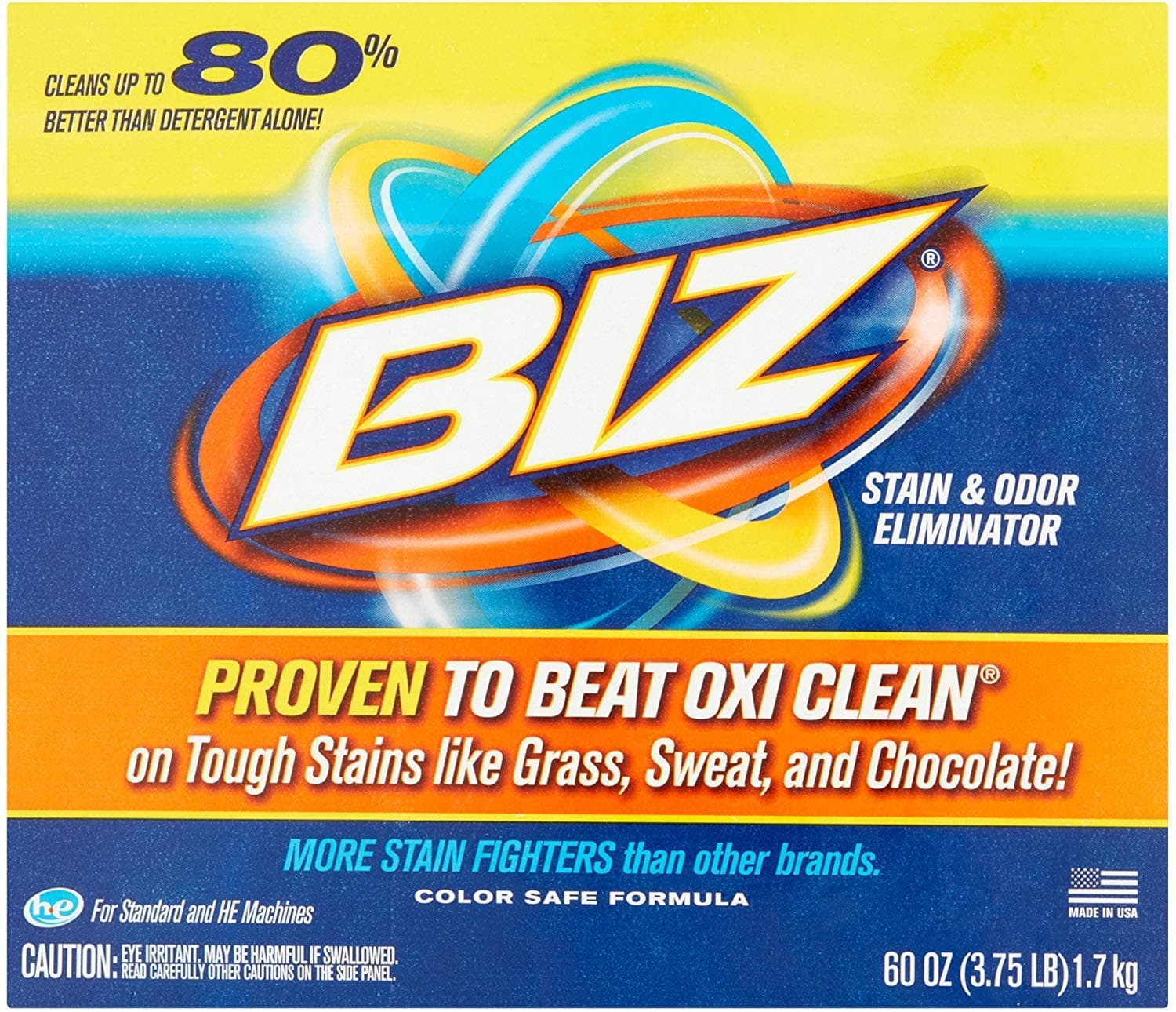 Biz Stain & Odor Eliminator, 60 oz
