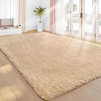 Sour Lemon Rugs Living Room 240x300cm, Beige Rug Area Rugs for Bedroom, Washable Anti Slip Extra Large Shaggy Soft Rug Fluffy Modern Floor Carpets Mat Beside Carpet for Kids Living Room