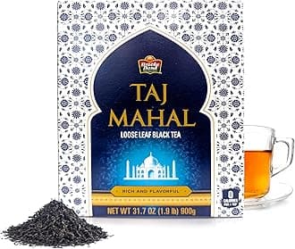 Taj Mahal | Loose Tea | Premium Quality | Indian Black Tea | Authentic Indian Chai Blend | Suitable for Milk | Refreshing Flavor | 900 Grams (Pack of 1)
