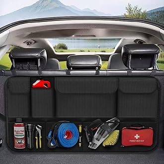 Car Trunk Organizer with 8 Pockets, Large Capacity Storage for SUV/MPV/Truck, Sturdy 36" 20"