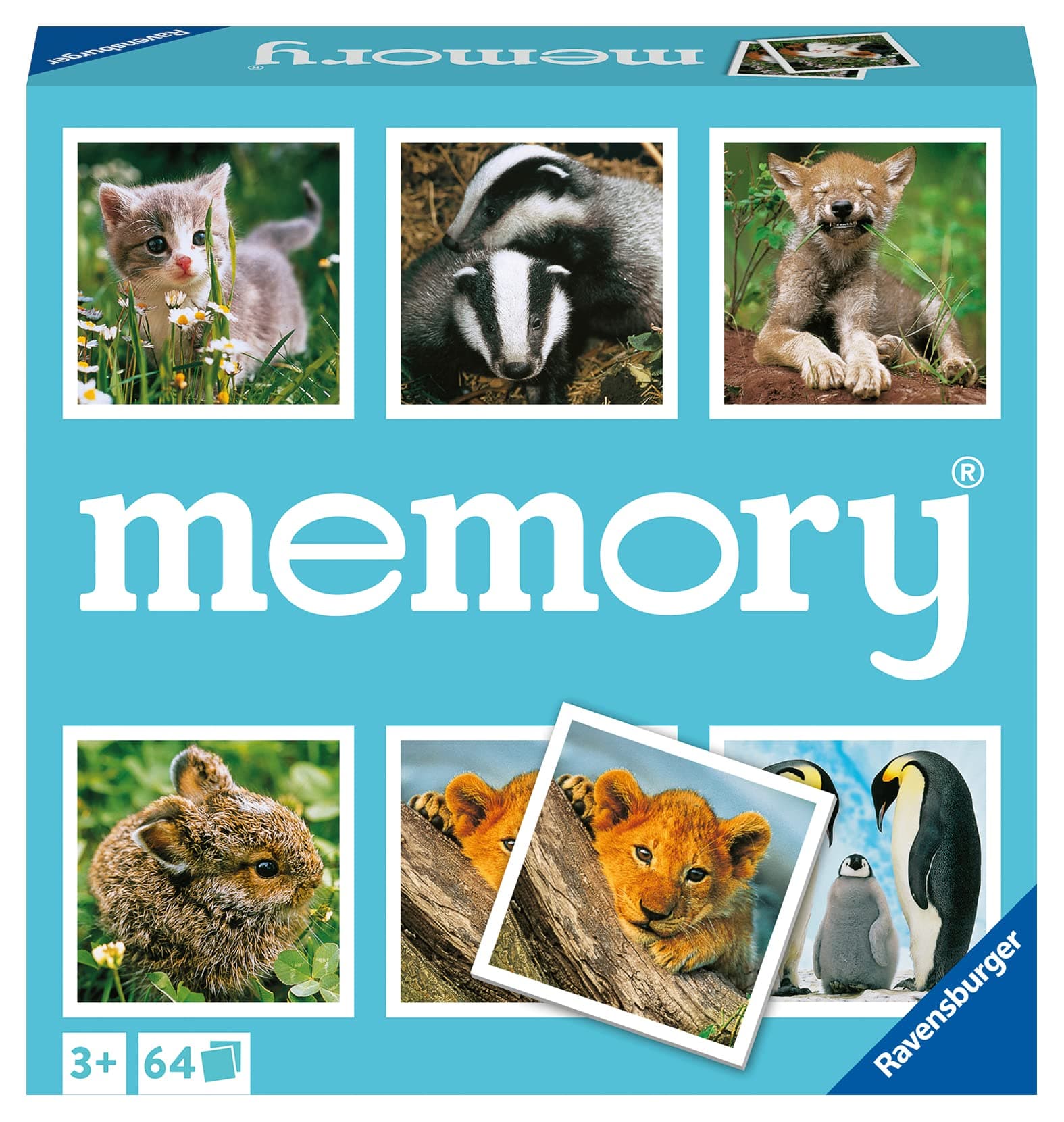 Animal Babies Memory Game - Engaging Picture Matching Game for Kids | Enhances Focus & Memory Skills | Fun for Family Game Night | Ideal for Ages 3 and Up