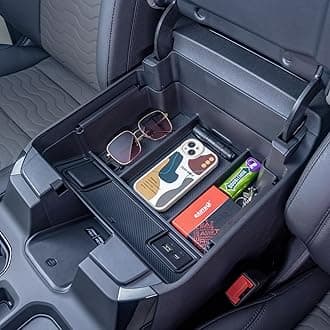 PIMCAR Full Center Console Organizer for 2022-2026 Refreshed Chevy Silverado/GMC Sierra 1500, 2024-2026 Silverado/Sierra 2500HD 3500HD (Full Console w/Bucket Seats ONLY)