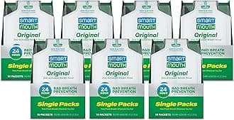 SmartMouth Original Activated Mouthwash Single Packs, Travel Mouthwash, Fresh Mint, 70 Pack