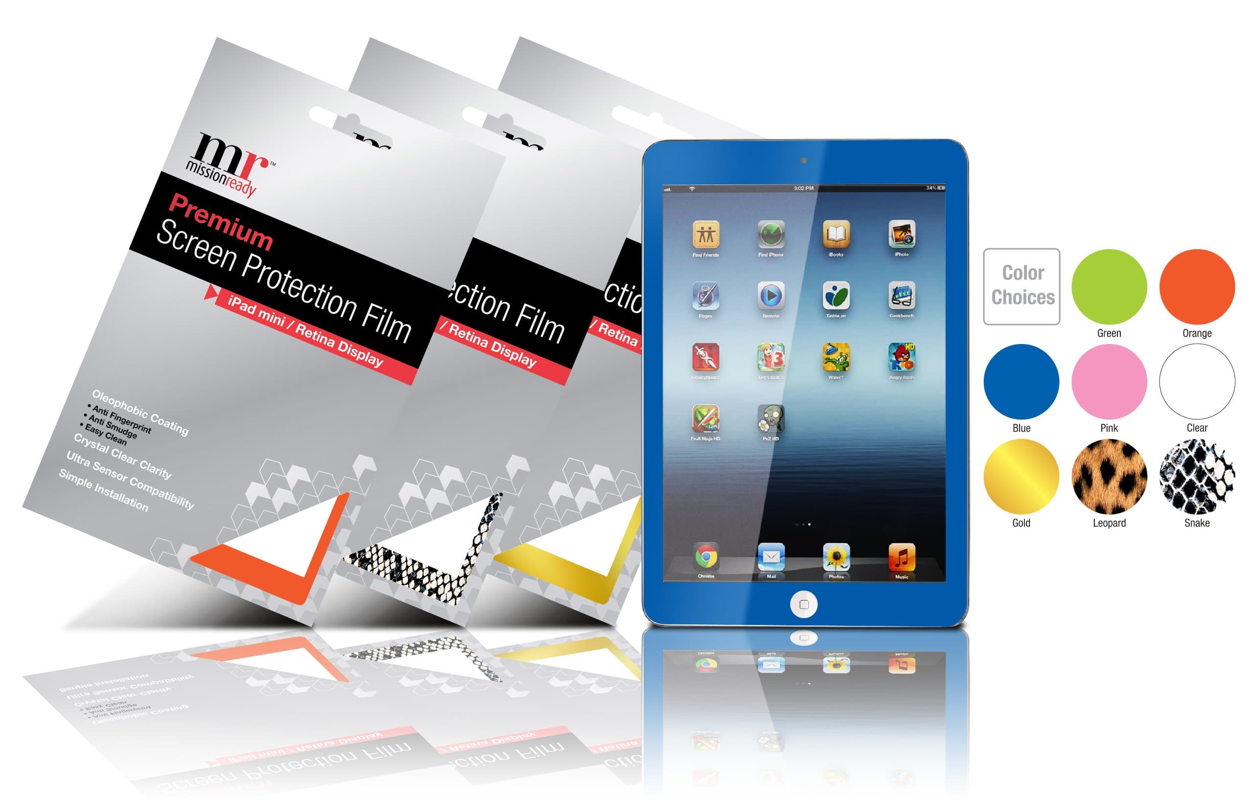 Premium Screen Protective Film for New iPad Mini (Gold)