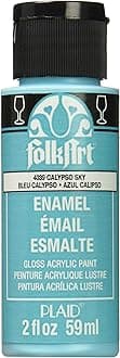 Folkart Enamel Gloss Acrylic Paints Calypso Sky