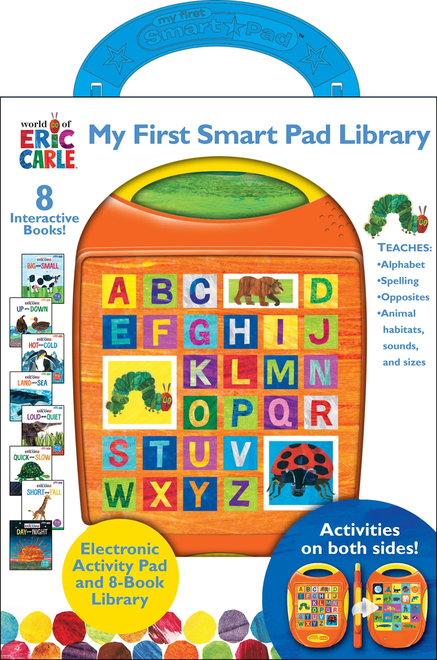 World of Eric Carle, My First Smart Pad Library Electronic Activity Pad and 8-Book Library - PI KIds