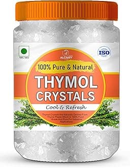 AAAL 100% Pure Thymol Crystals Food Grade And Edible/Freshness Sealed Pack (JAR, 100 GM)
