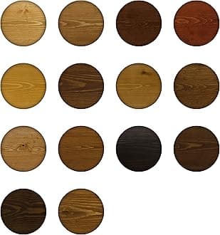 Littlefair's Wood Stain Water Based - 15ml Tester Pots - 14 Assorted Colours - Indoor Furniture Stain Light & Dark Finishes - Special Non Toxic & Eco Friendly Formula - Wood Stain for Crafts
