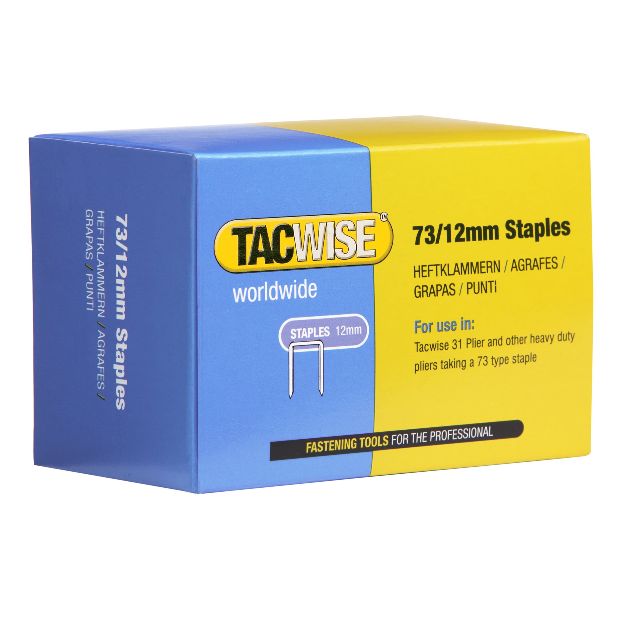 Tacwise 73/12mm Staples Galvanised Chisel Point (Pack of 5000)
