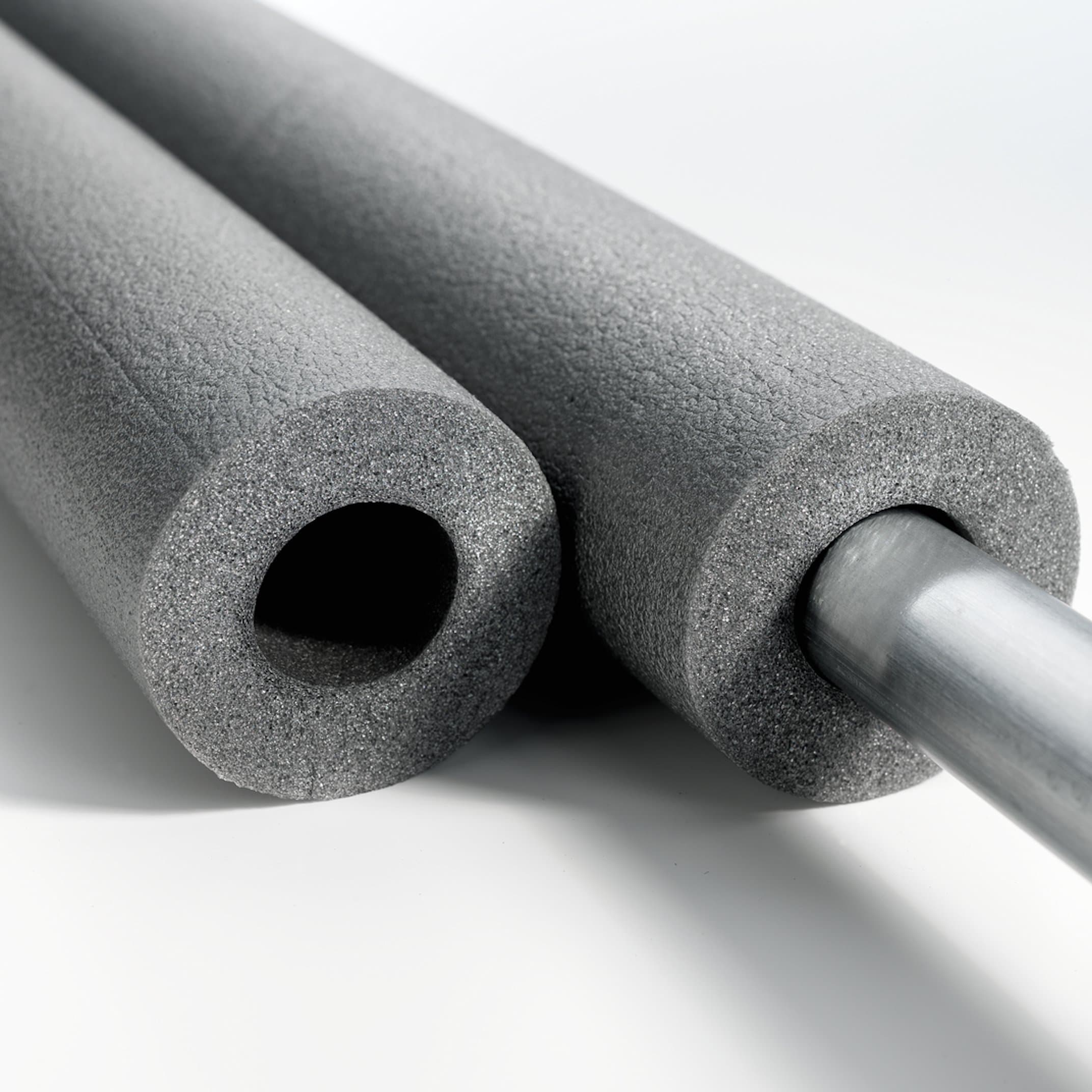 Climaflex Polyethylene Pipe Insulation, For 15mm Pipes, Grey, Insulation Wall Thickness 13mm, Pack Contains 20 x 1m lengths