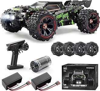 1/14 Brushless RC Cars for Adults Fast 50+ mph, RC Trucks 4x4 Offroad Waterproof, Electric Powered High Speed Remote Control Car, Fast Extreme All Terrain RC Truggy with 3S Battery for Snow Sand