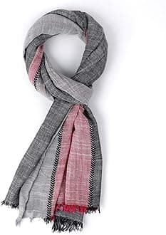 Color Block Spring Scarf for Men Long Neck Wraps Shawl Urbanstyle Scarf Gift for Men