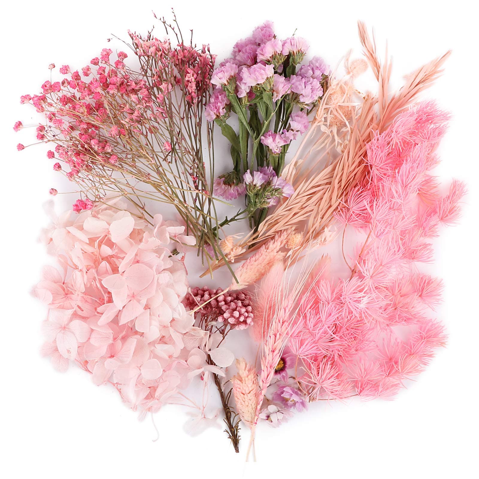 BETESSIN 1 Pack Real Dried Flowers Dried Plants Mixed for DIY Candle Resin Pendant Necklace Jewelry Accessories Crafts Making Art Artificial Flower Filler Art Floral Decor