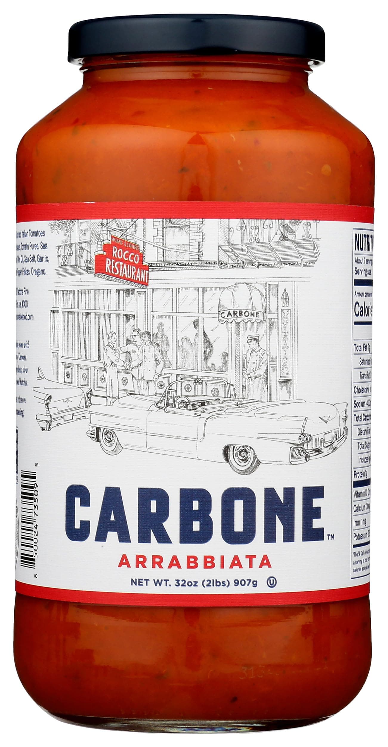 Carbone, Pasta Sauce Arrabiata, 32 Ounce