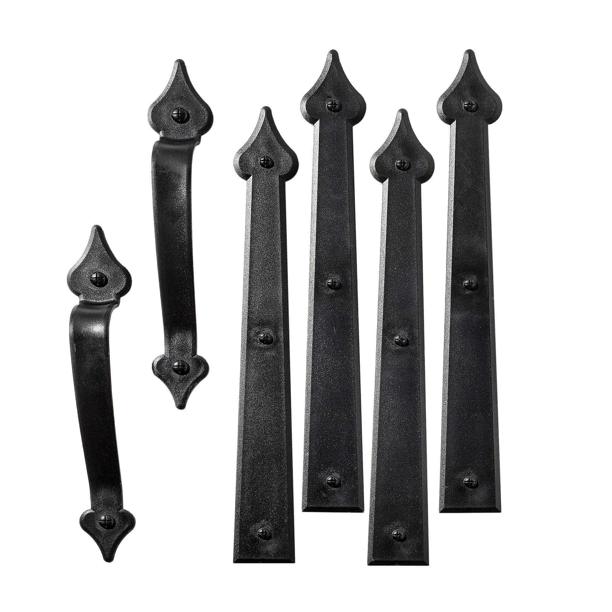 Classic Spade Magnetic Garage Door Hardware (6 Piece)