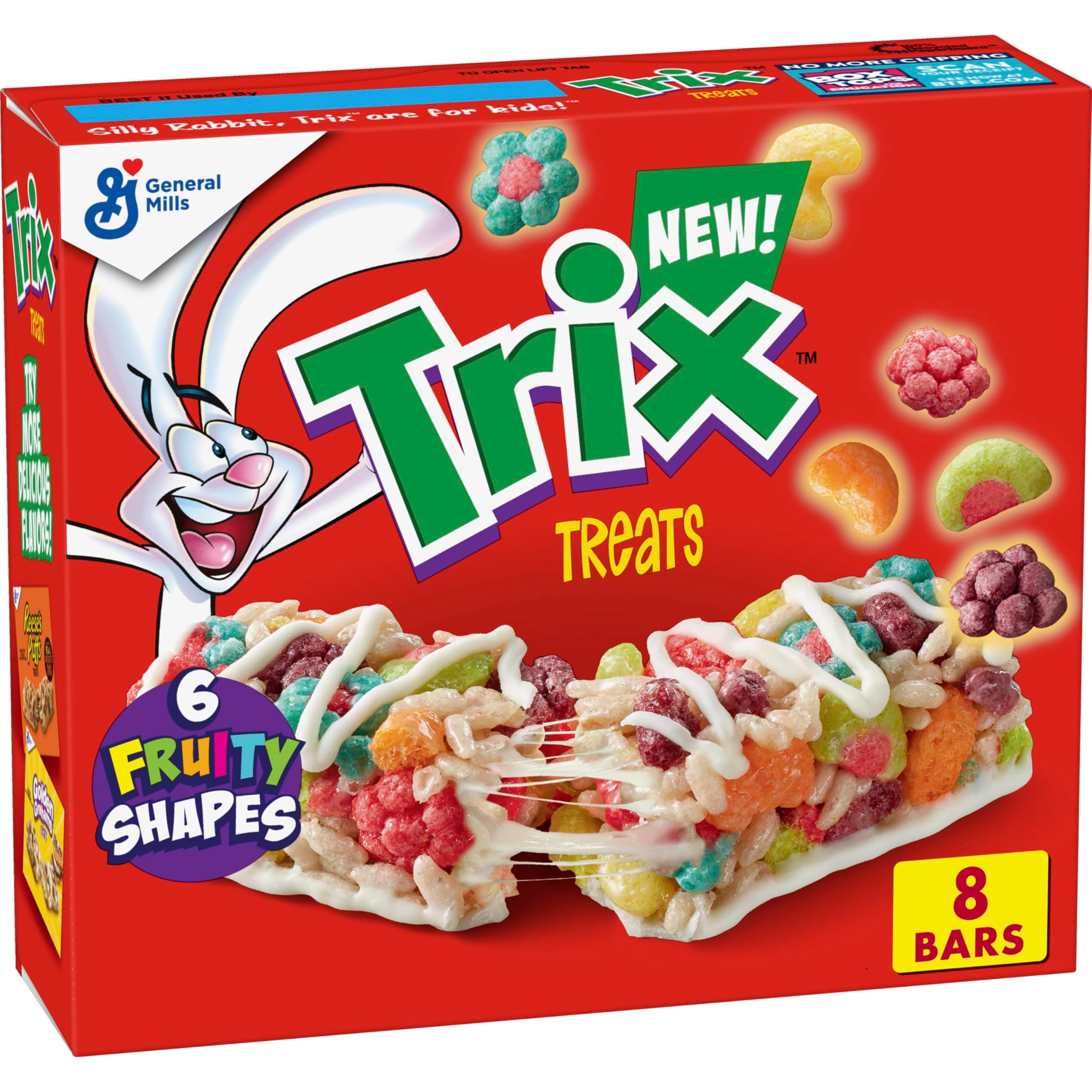 Trix Breakfast Cereal Treat Bars, Snack Bars, 8 ct