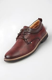 Men's Formal Lace Up Oxford Shoes for Office|Meetings|Daily|Comfort|Fashion|Stylish|Parties|Outdoor|Occasions|TPR Welted Sole (6-13 UK)