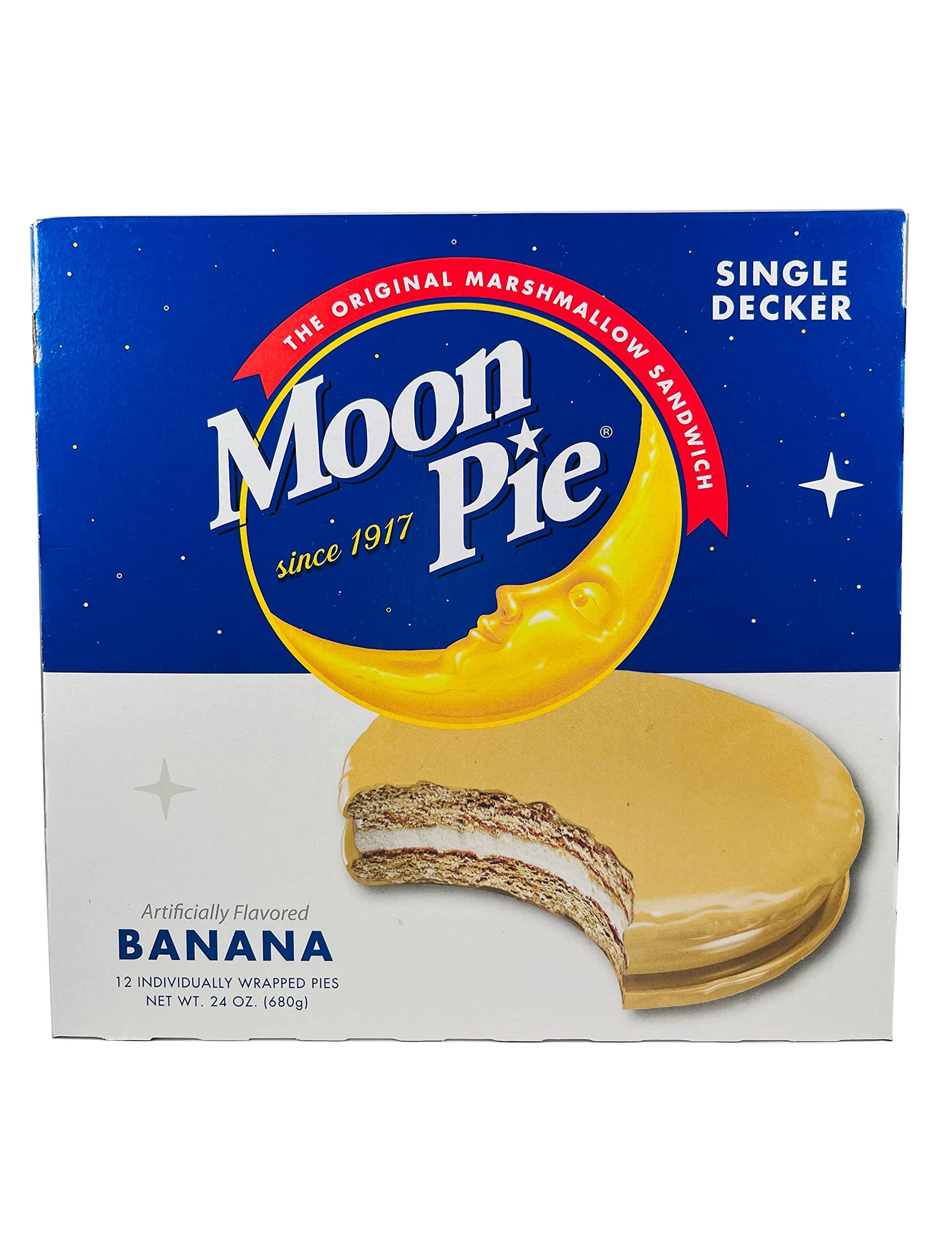 MoonPie Moon Pie Single Decker Original Marshmallow Sandwich - Banana | 12 Count Box