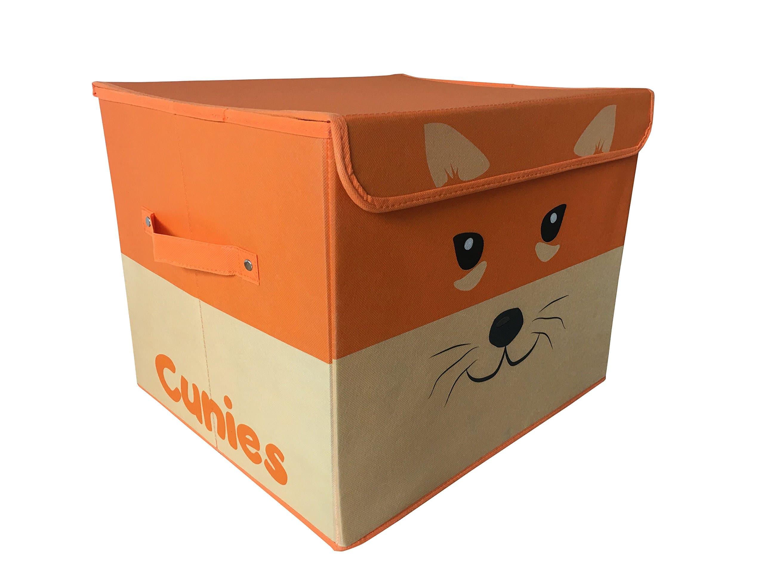 Cunies Foldable Storage Toy Box Basket '| Ergonomic Size, Durable Polyester | Organize & Store Toys, Clothes, Books, Shoes & More | Toy Bin For Bedroom, Nursery, Bathroom, Closet & Baby Showers