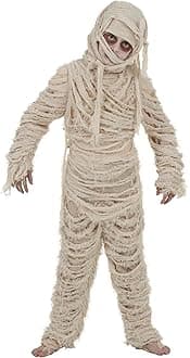 Fun Costumes Mummy Costume for Kids Deluxe Mummy Outfit for Boys and Girls