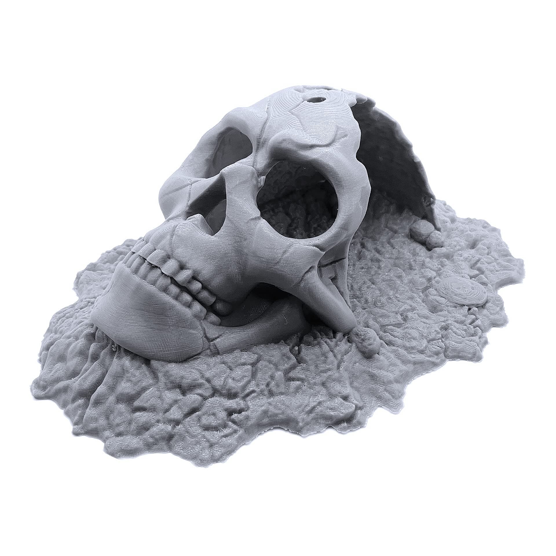 EnderToysSkull Cave, 3D Printed Tabletop RPG Scenery and Wargame Terrain for 28mm Miniatures Gray