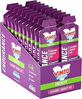 ISOTONIC | Caffeine Free Vimto Energy Gels | Performance-Enhancing Formula | Zero Fat Zero Sugar | 23g Carbohydrates (Pack of 20 x 60g) (Vimto)