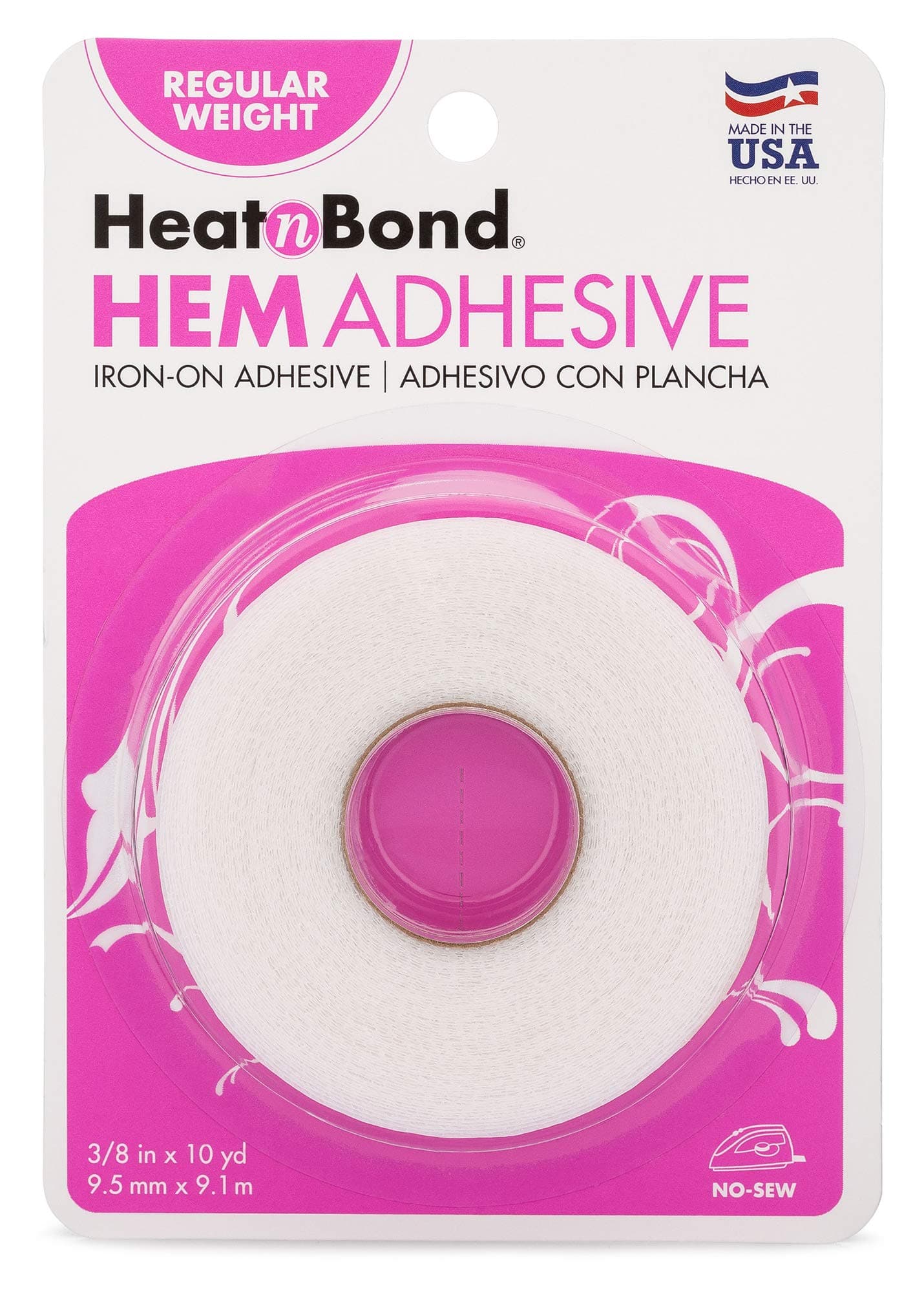 Hem Iron-On Adhesive, Regular Weight, White