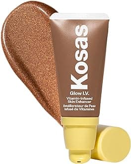 Kosas Glow I.V. Vitamin-Infused Skin Enhancer Face Makeup - Tinted Beauty Highlighter for a Healthy Glow - Recharge