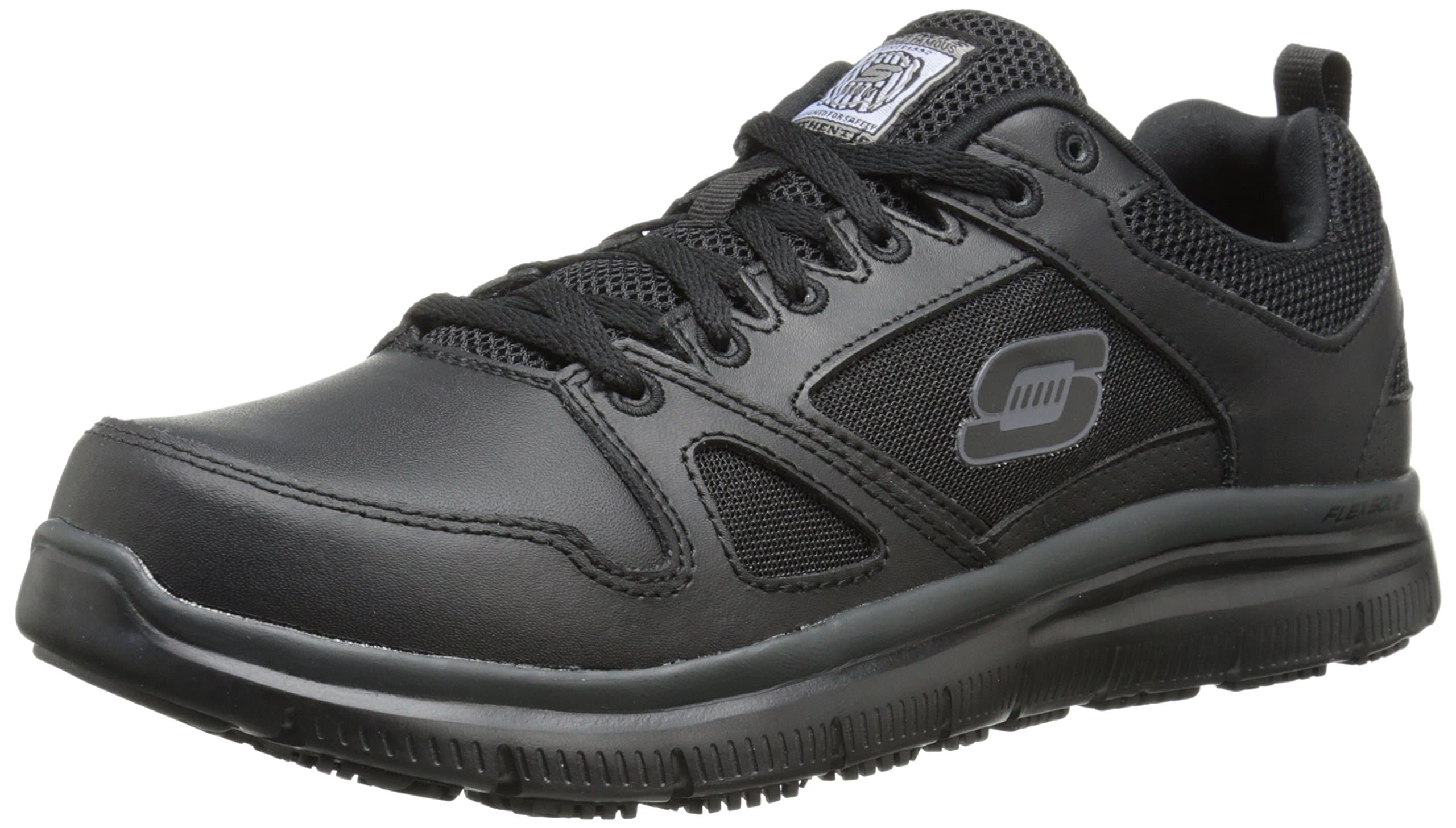 SkechersMen's Flex Advantage Sr Work Shoe, Black