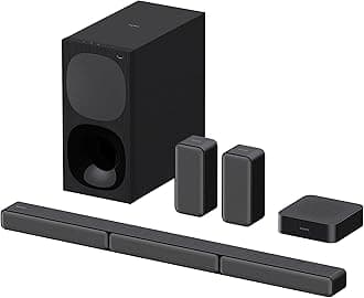 Sony HT-S40R 5.1ch 600W Soundbar for TV with Subwoofer and Wireless Rear Speakers with Bluetooth