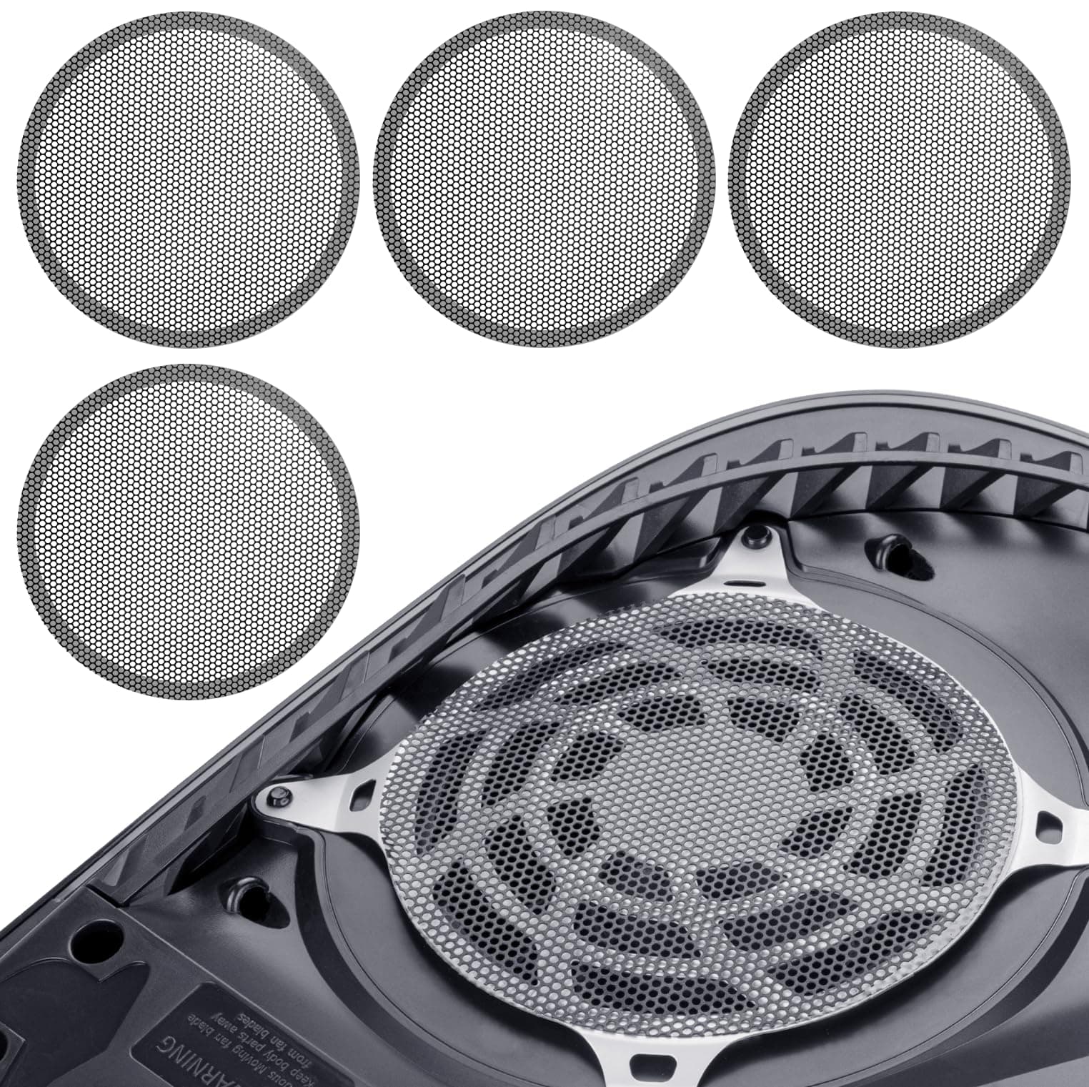 JOYJOM 4 Pack Dust Filter for PS5 Heatsink Fan, Dust Cover with Cooling Vents for PS5 Heatsink Fan