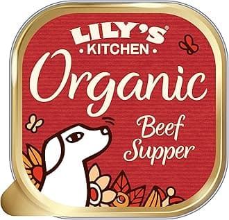 Lily’s Kitchen Made with Natural Ingredients Adult Wet Dog Food Tray Organic Beef 11 x 150g