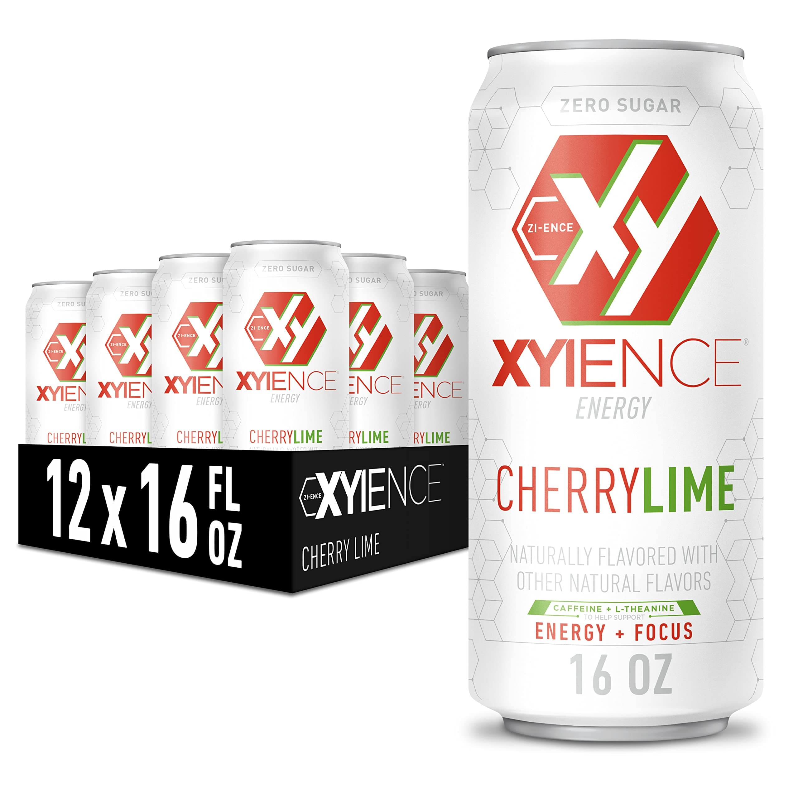 Xyience Cherry Lime Energy Drink, 16 fl oz can (Pack of 12)