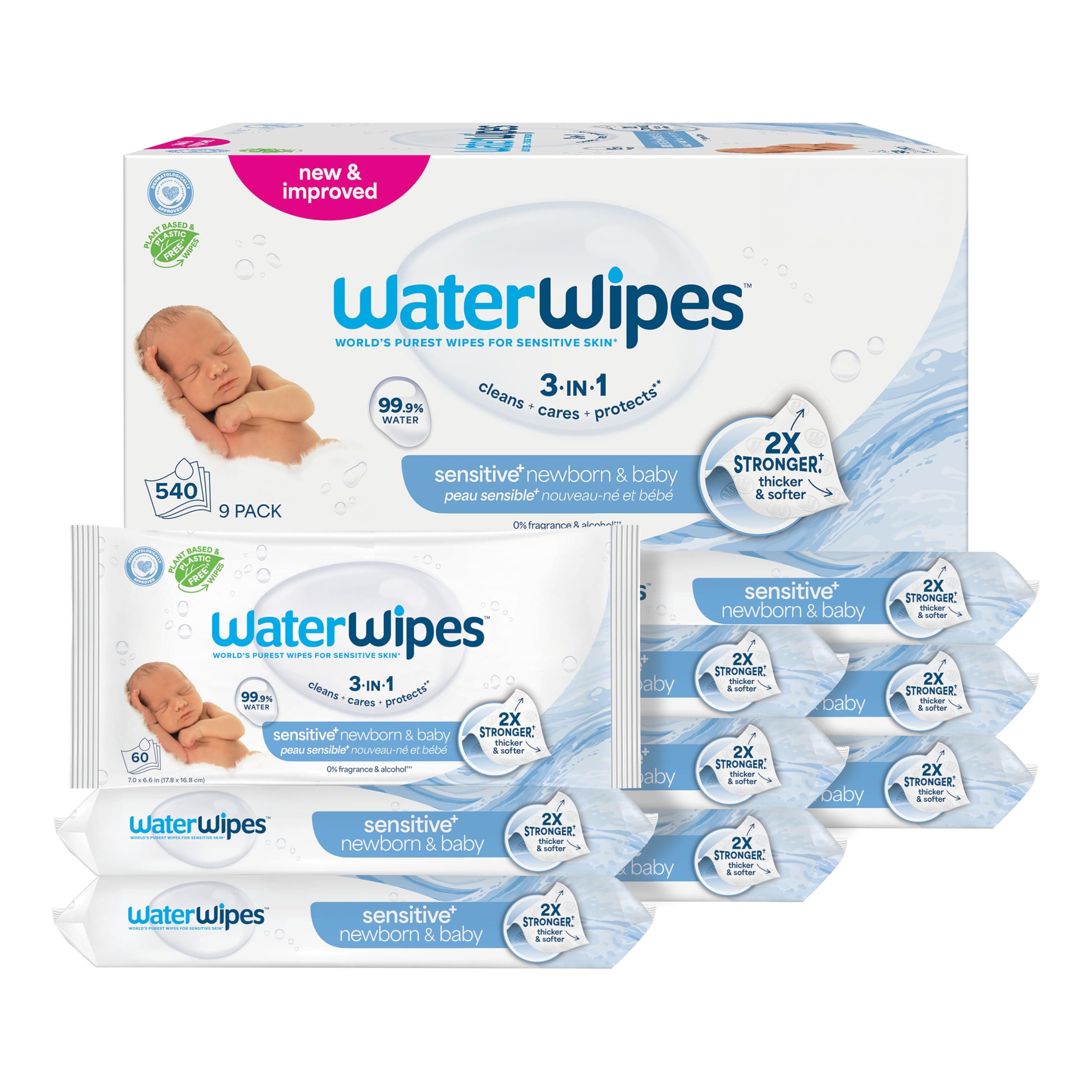Baby Wipes9 packs (540 wipes)