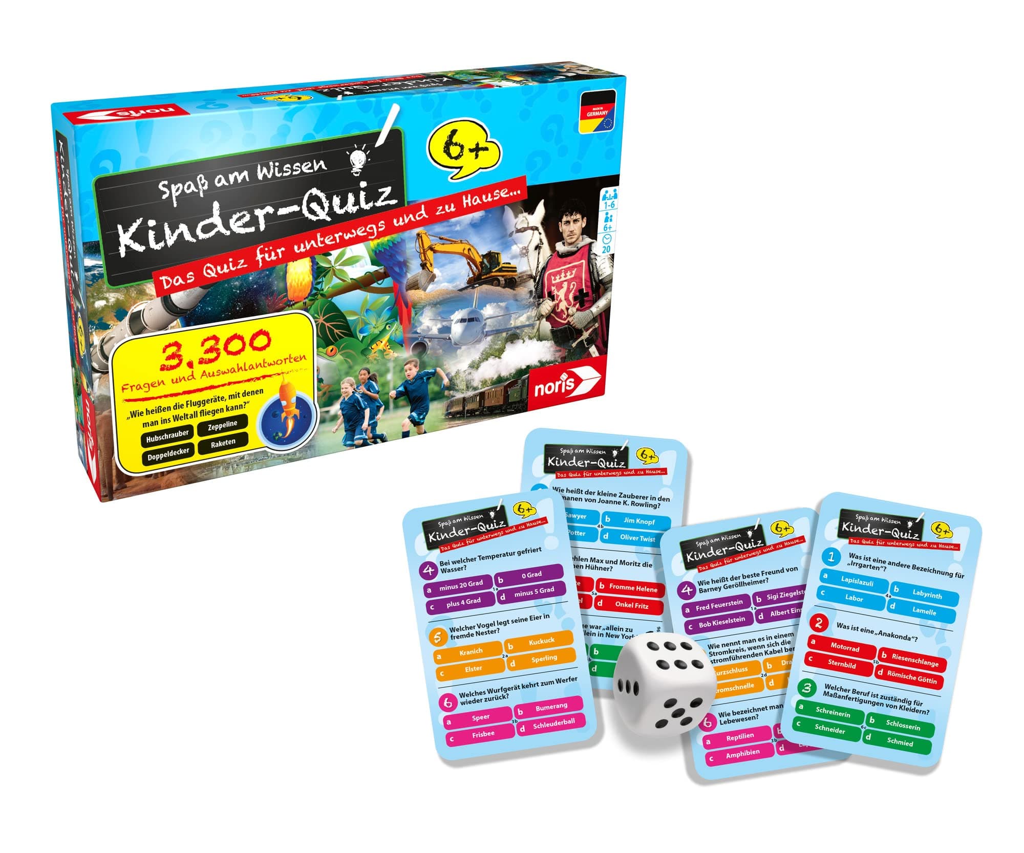 Noris Quiz game for kids blue (Multi-Color)