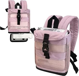 O2totes Ultra LightWeight Backpack Fits The Inogen One G4/OxyGo Fit/Lightest Backpack for The Inogen One G4, under 10 ounces WILL ONLY FIT THE INOGEN ONE G4: IO-400, Purple, Fits: Inogen One G4
