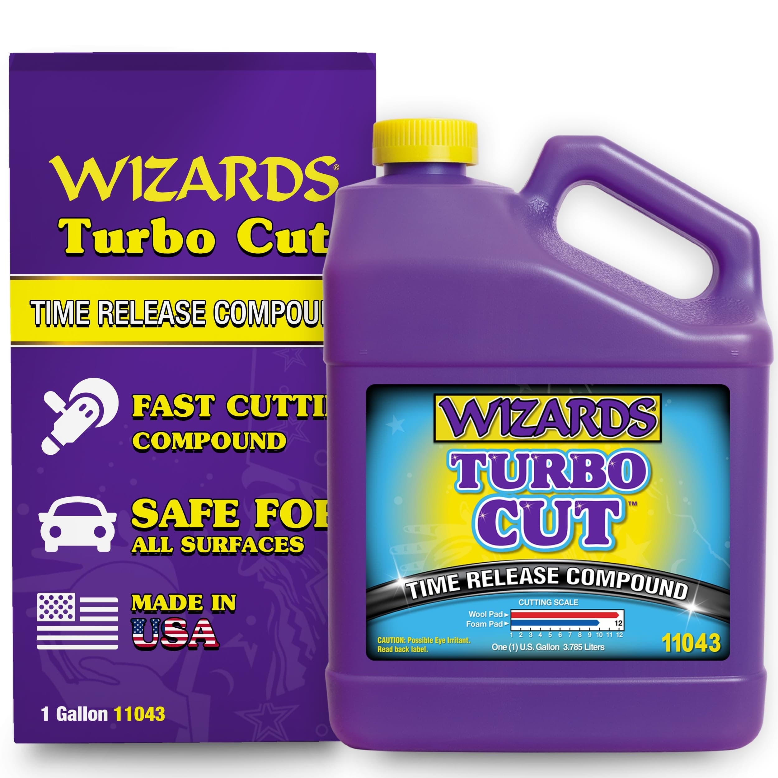 - Turbo Cut Buffing Compound for Car Scratch Repair - 1 Gallon - Removes 1200-1500 Scratches - Rubbing Compound for Cars & Boats - Paint Restorer for Vehicles