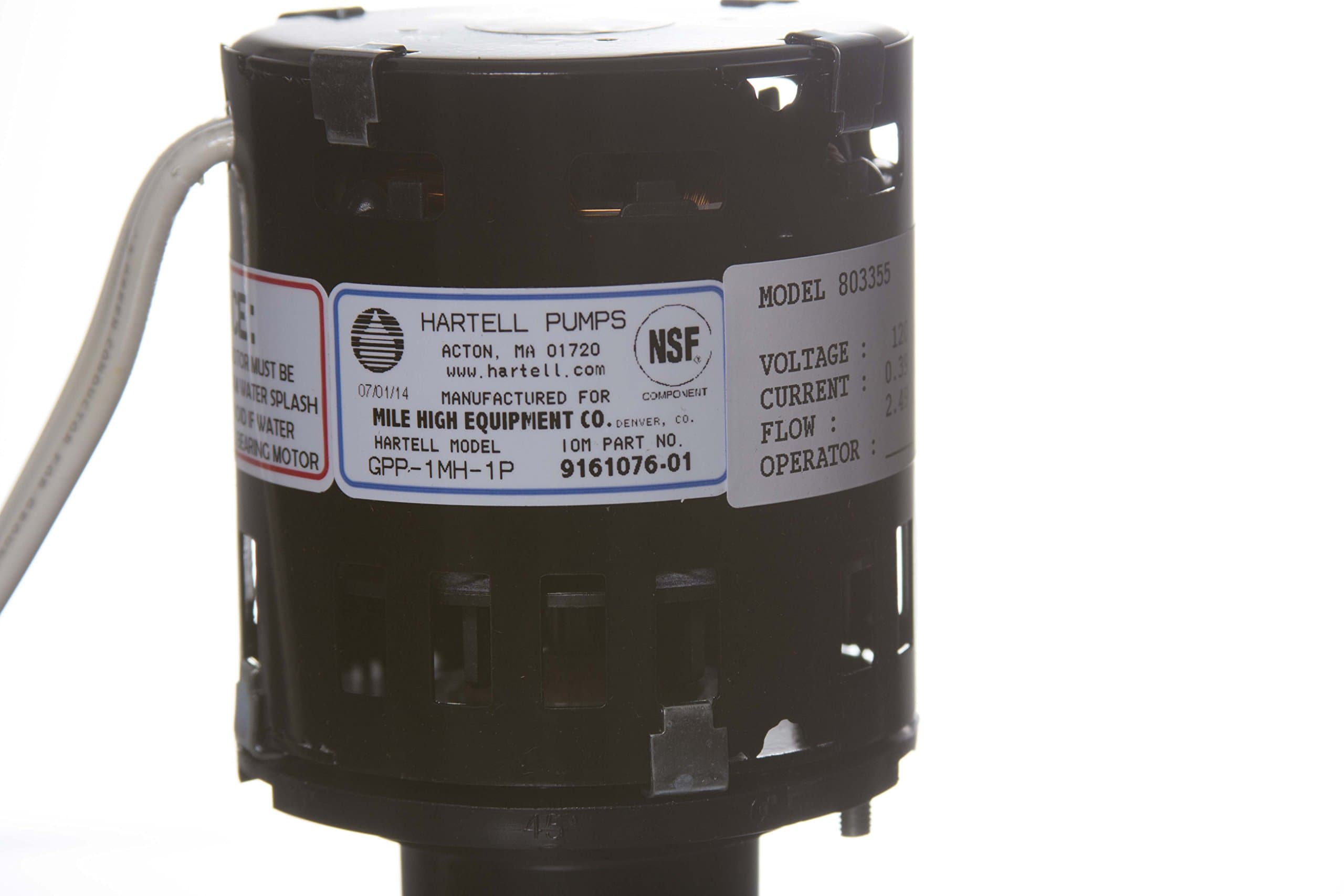 Ice-O-Matic Ice O Matic 9161076-01 Water Pump 1550 Rotations Per Minute 115 Volt