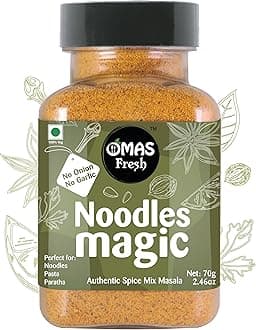 No Onion, No Garlic Noodles Magic Authentic Spice Mix Masala Powder 70G Jain Masala Best for Making Noodles, Pasta, Paratha, Wrap, 0.068 Kg