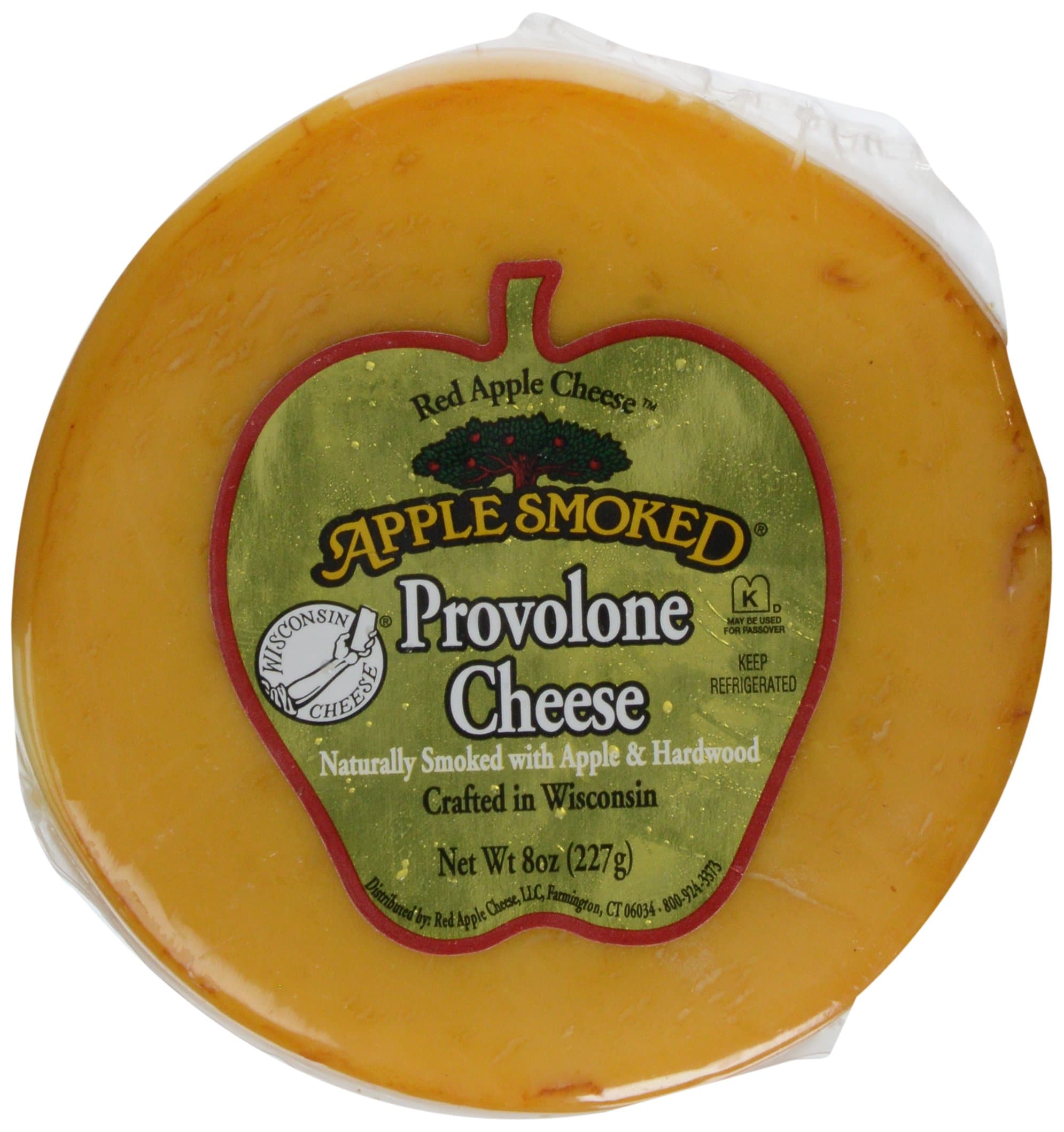 Apple Smoked Cheese Smoked Provolone Cheese, 8 oz