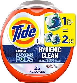 Hygienic Clean Heavy 10x Duty Power Pods Laundry Cleanent Pacs, Original, 25 Count, for Visible and Invisible Dirt