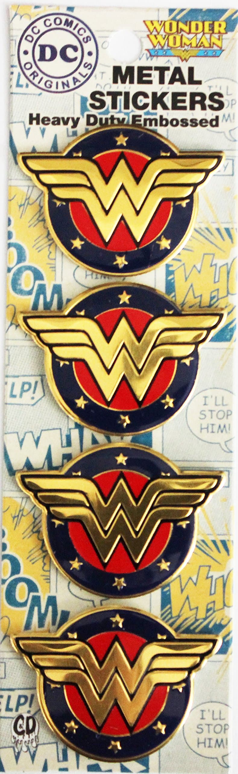 C&D Visionary Original Wonder Woman Shield 4 Mini Officially Licensed Original Artwork, White