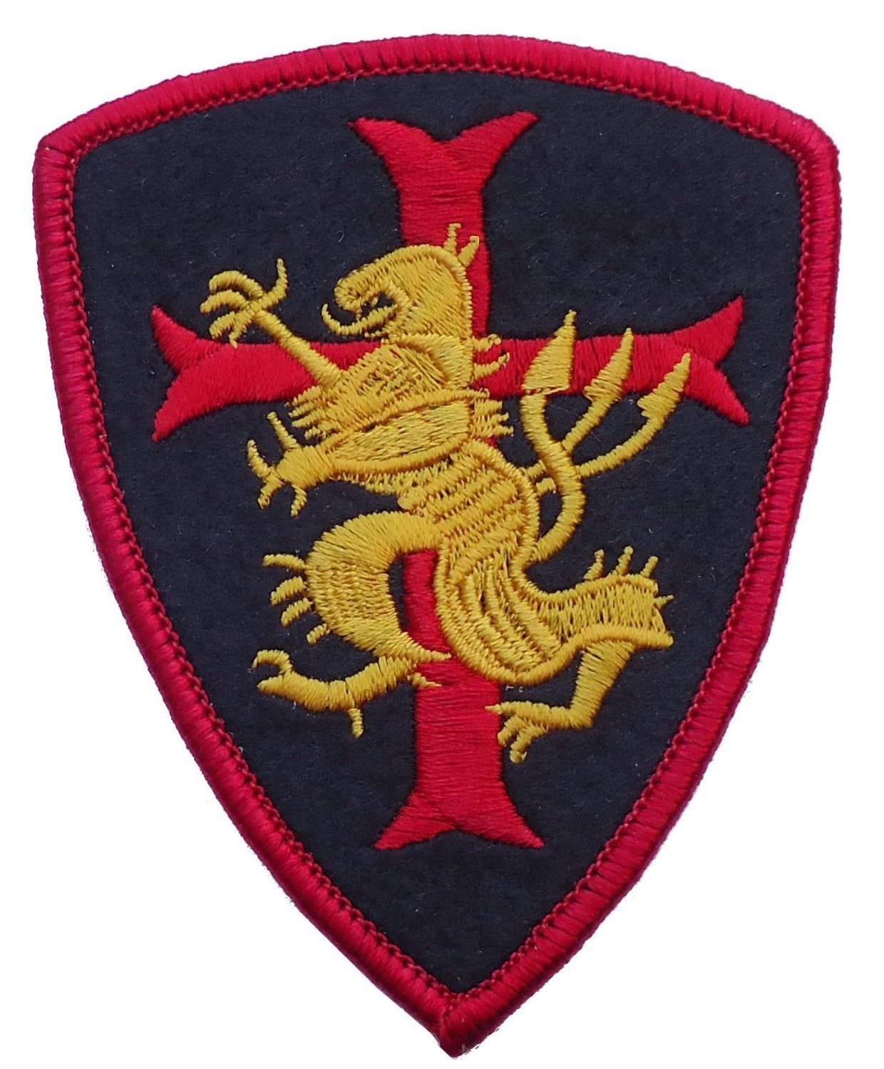 DEVGRU SEAL TEAM VI Golden Team Crusader Red Cross Lion [3.5 inches]Patch