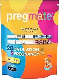 20 Ovulation and 5 Pregnancy Test Strips