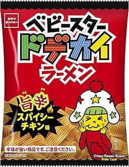 Oyatsu Company Baby Star Dodekai Ramen, Spicy Spicy Chicken Flavor, 2.1 oz (62 g)
