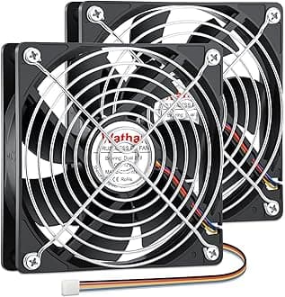 Wathai 120mm x 25mm 4Pin 12V Computer Case Fan DC Brushless Cooling Fan High Speed Replacement for Desktop PCs Case, AIO GPU Coolers