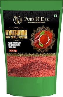 Mathania Red Chilli Powder,100Gm|Sun Dried Rajasthani Mathania Desi Lal Mirch Powder